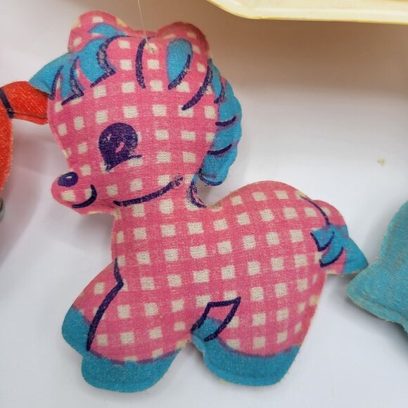 Vintage 1960's Dolly Toy Nursery Baby Crib Mobile In Box W/ Animals Non-Musical - Picture 9 of 16